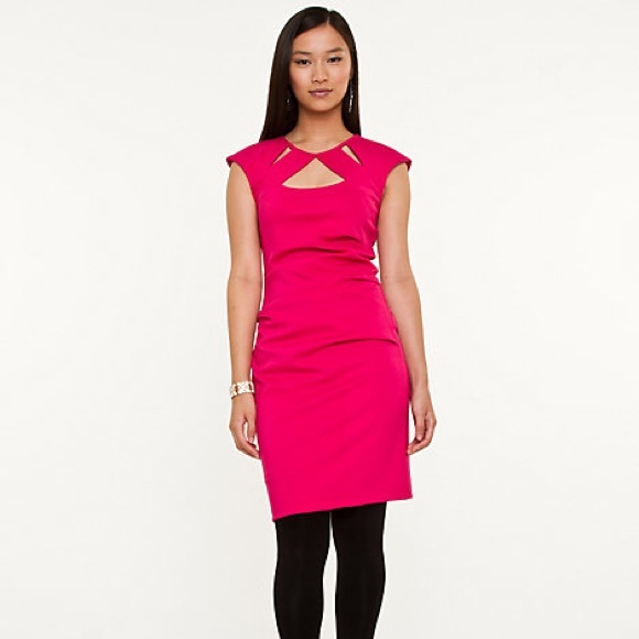 🍁Fall Sale🍁 Le Chateau Midi Dress with Cutouts - Picture 2 of 5